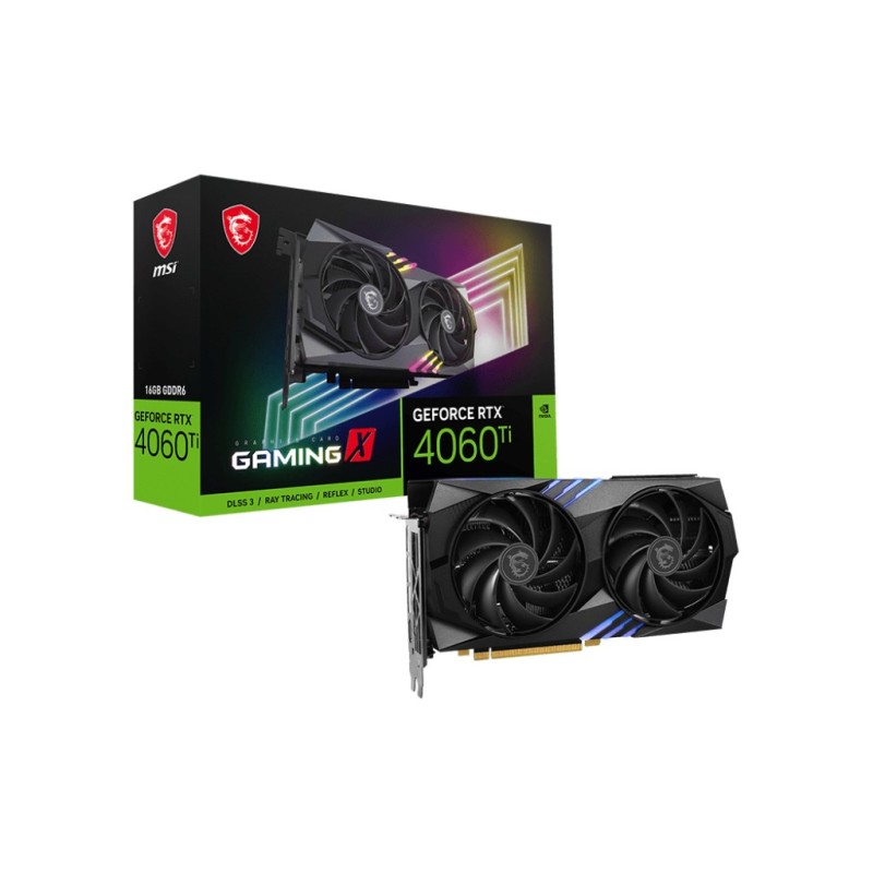 MSI GEFORCE RTX 4060 TI GAMING X 16G graphics card NVIDIA 16 GB GDDR6